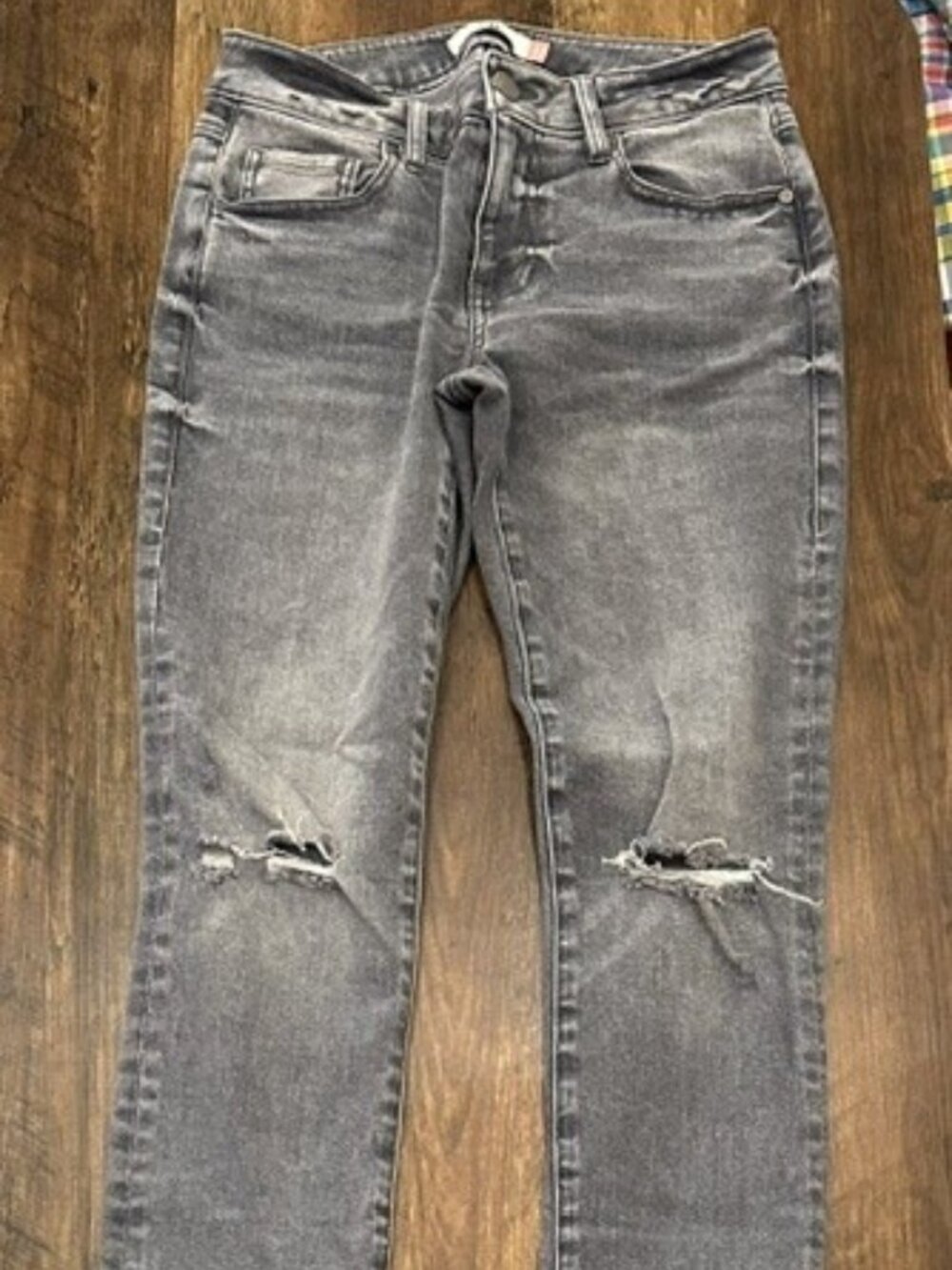 Cabi Gray Skinny Jeans – Washed Gray Stretch Denim – Size 2